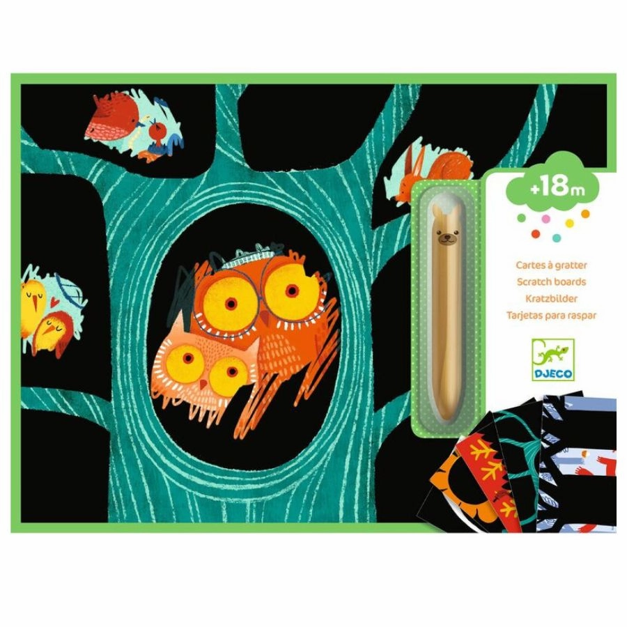 Djeco - Learning About Animals Scratch Cards