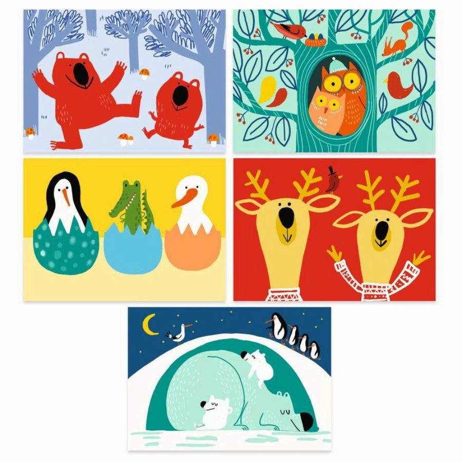 Djeco - Learning About Animals Scratch Cards