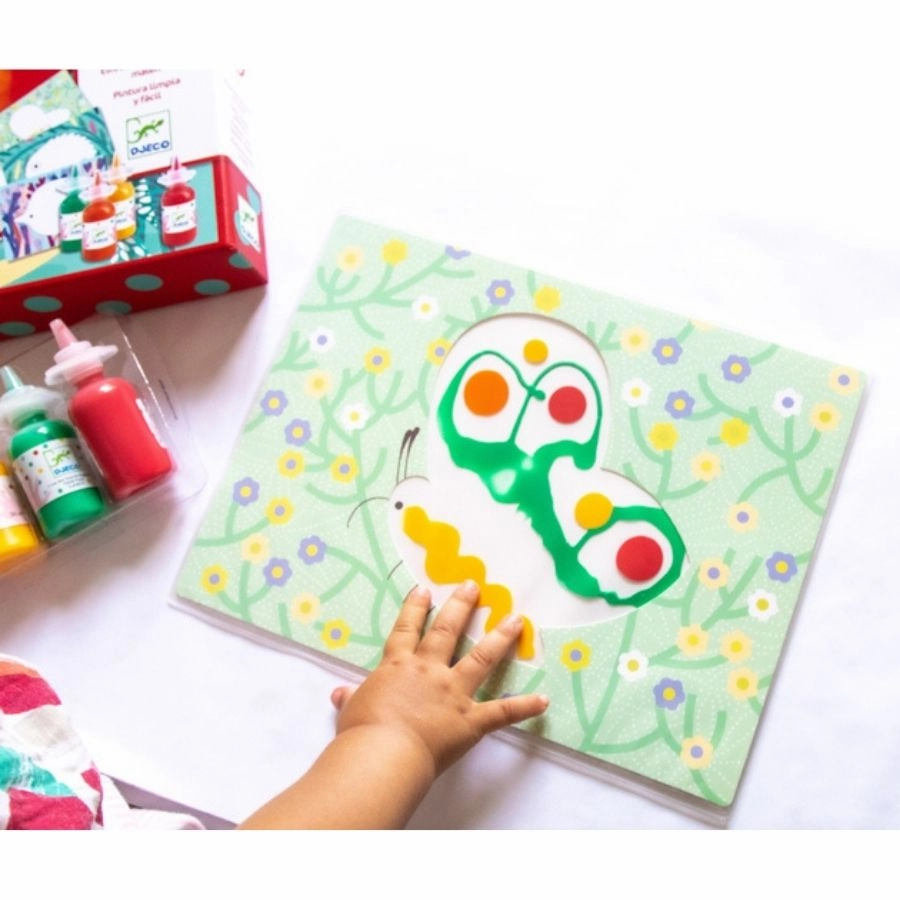 Djeco - Squirt & Spread Painting Set for Toddlers