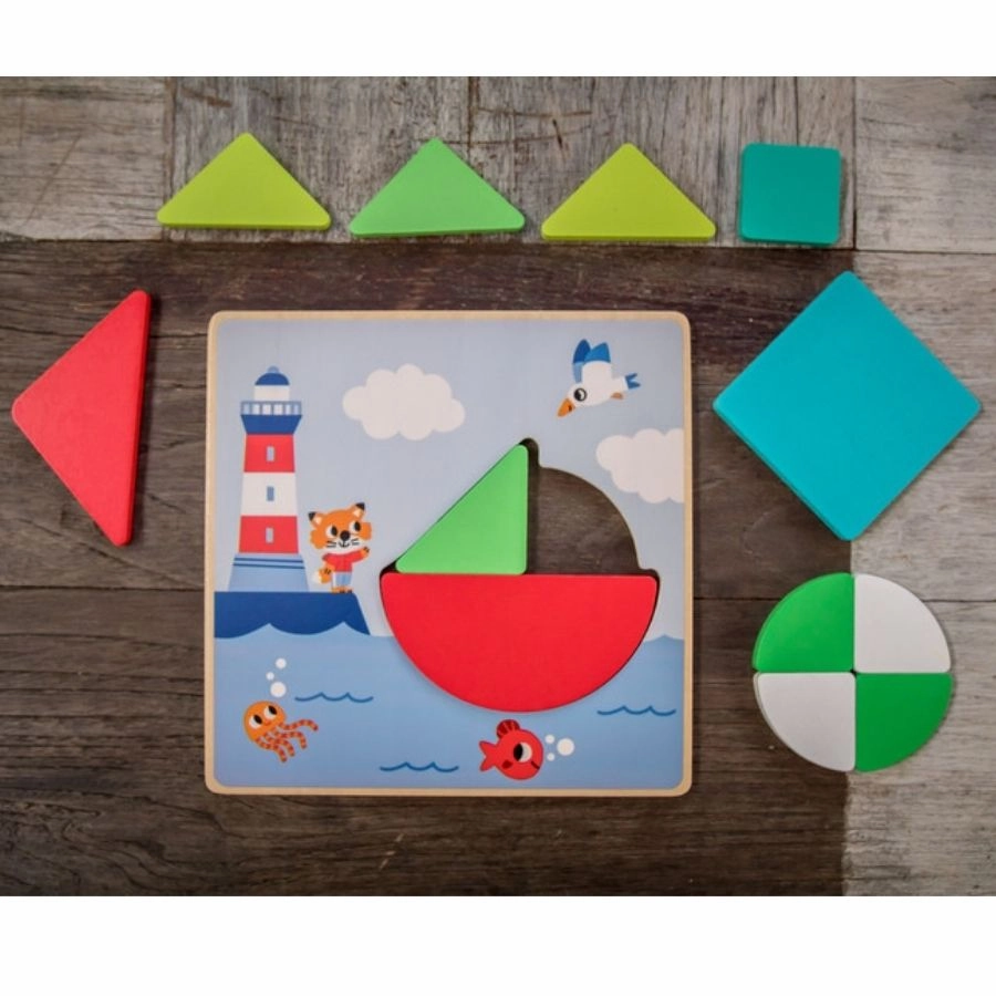 Djeco - Tangramini Wooden Puzzle