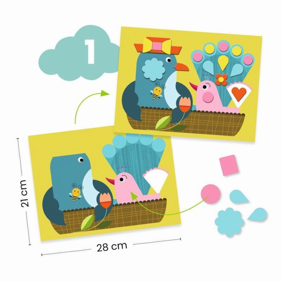 Djeco - The Cat and His Friends Multi Craft Kit