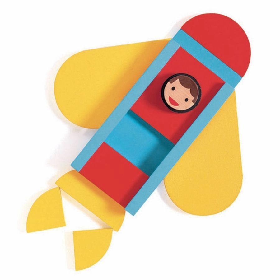 Djeco - Ze Geo Vroum Wooden Set