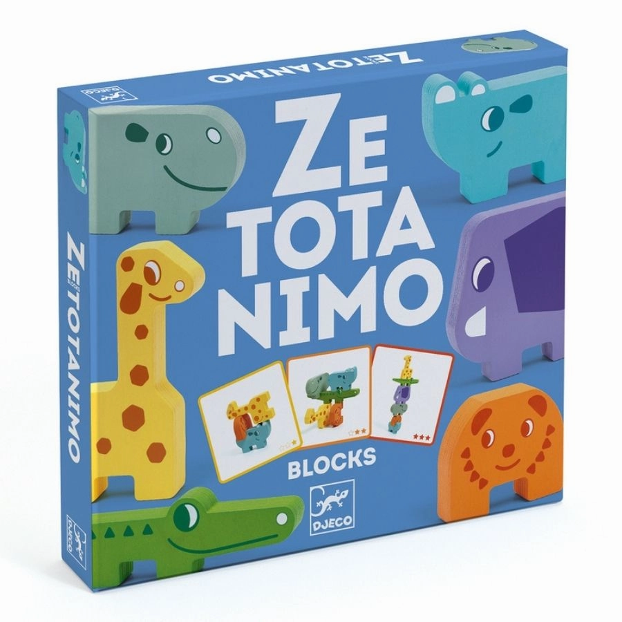 Djeco - Ze Totanimo Blocks Wood Stacking Animals