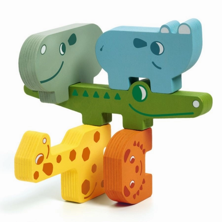 Djeco - Ze Totanimo Blocks Wood Stacking Animals