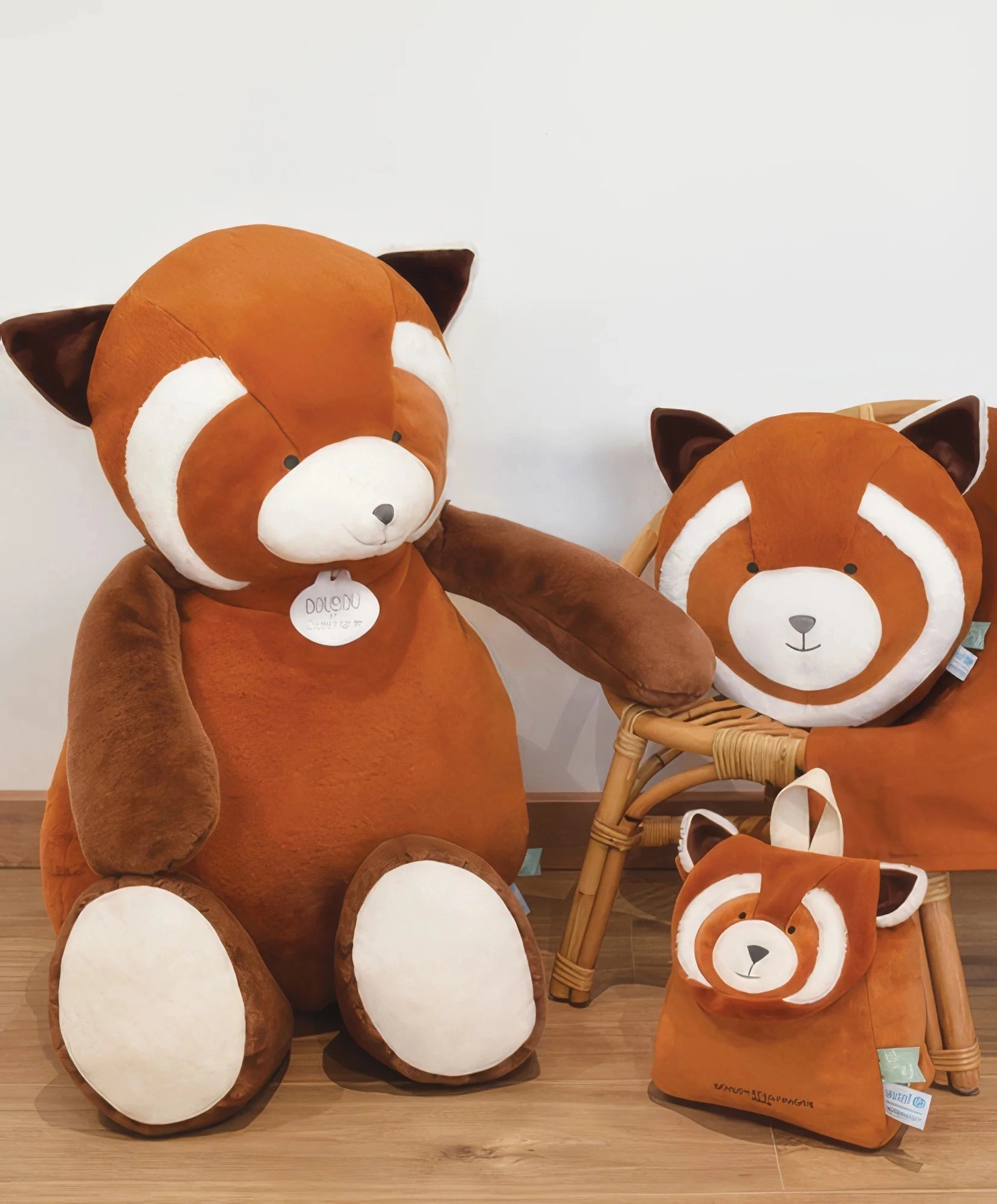 Doudou et Compagnie Giant XXL Red Panda Plush Toy - 100 cm