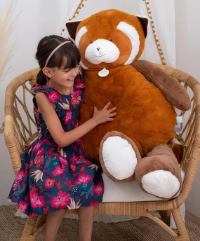 Doudou et Compagnie Giant XXL Red Panda Plush Toy - 100 cm