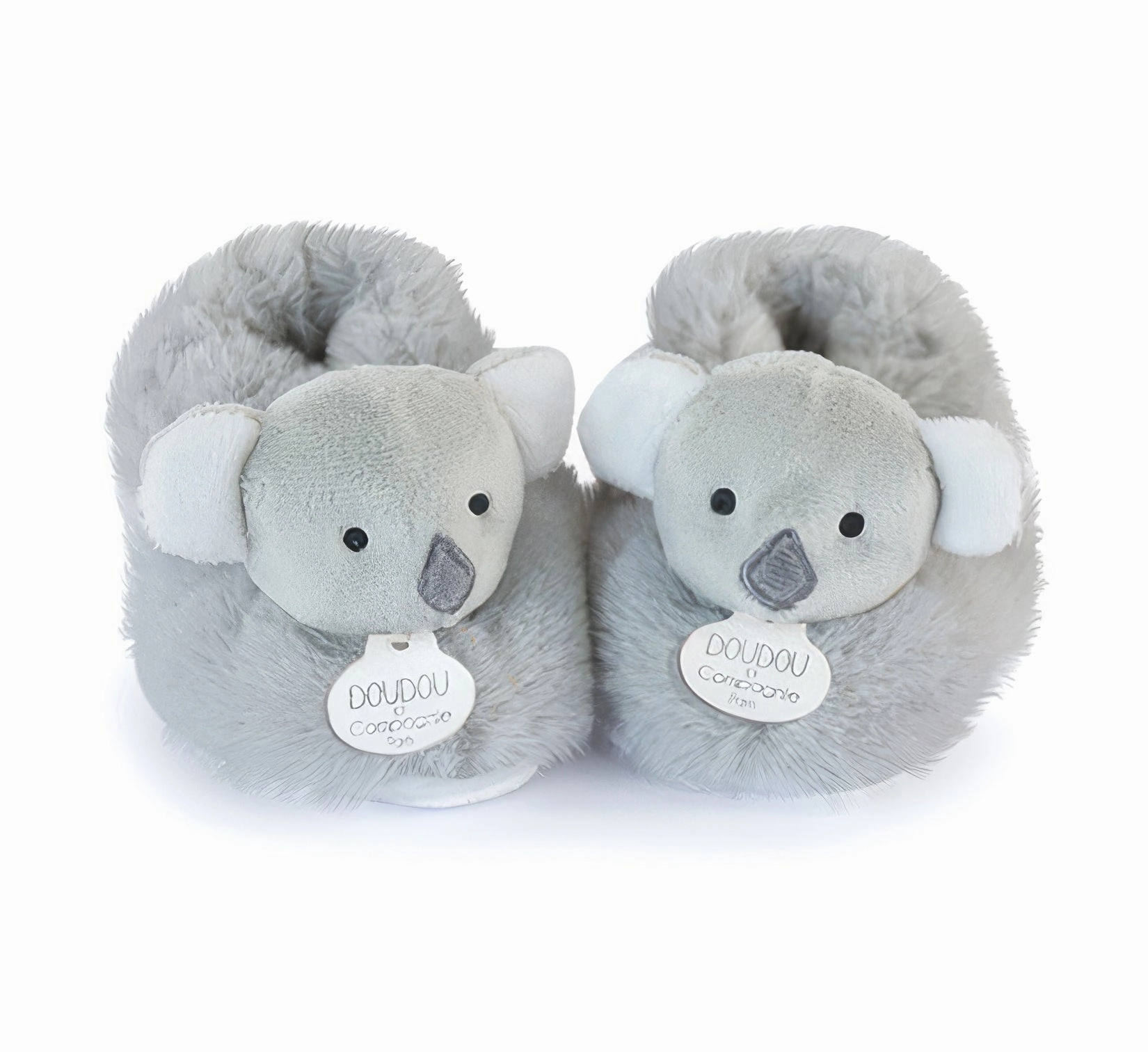 Doudou et Compagnie Unicef - Koala Plush Baby Slippers - 0-6 months