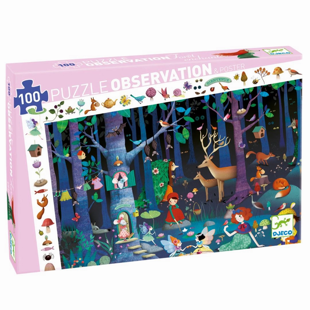 Enchanted Forest Observation Jigsaw Puzzle - 100 Piece