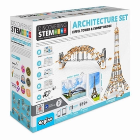 Engino - Discovering STEM Architecture Set: Eiffel Tower and Sydney Harbour Bridge