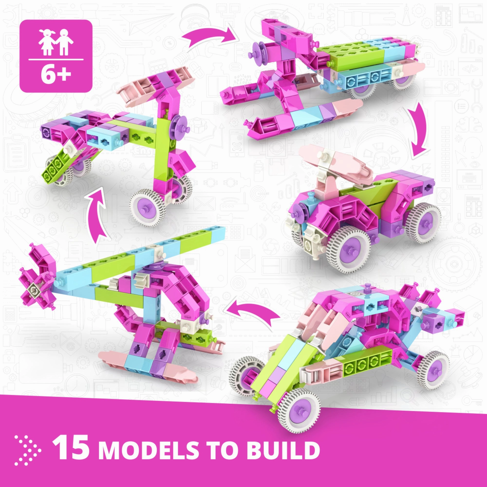 Engino Creative Builder 15 Models Designer Set
