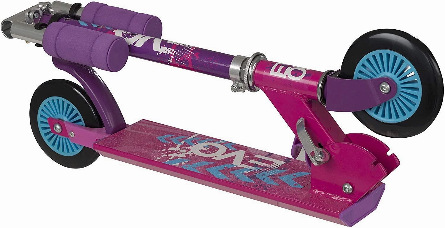 EVO Folding Inline Kids 2-Wheel Scooter - Pink