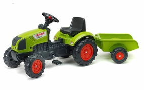 Falk Claas Pedal Tractor Ride-on With Trailer