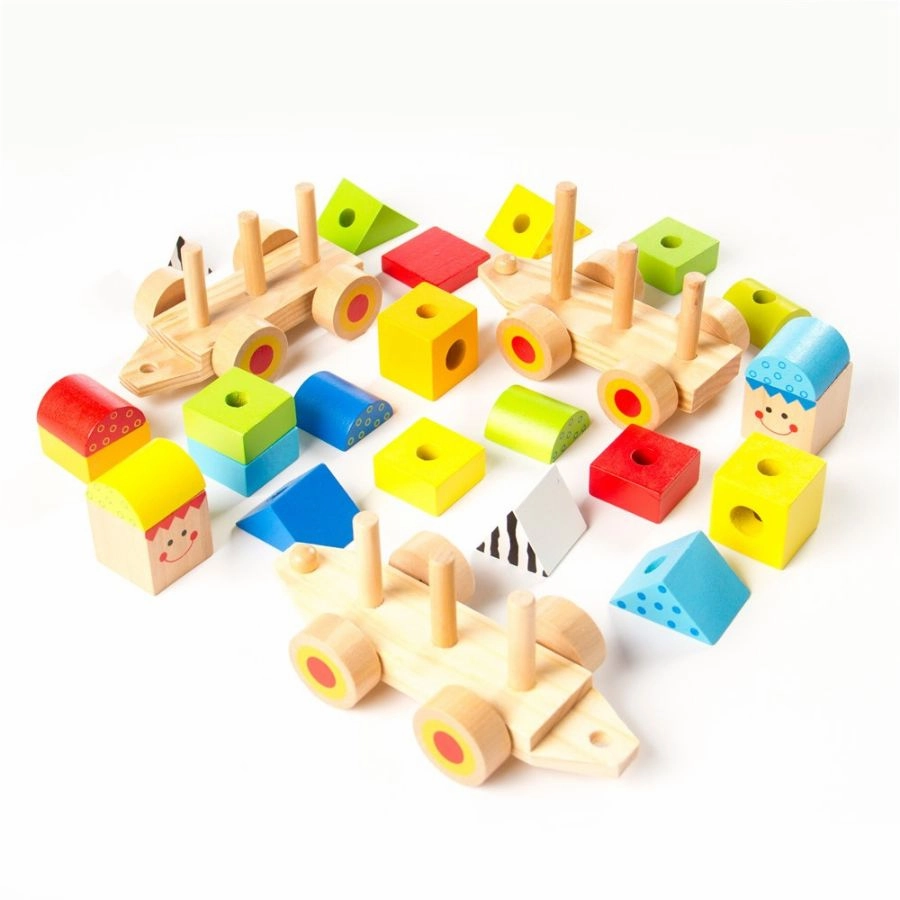 Fat Brain Toys - Learning Locomotive Wooden Train