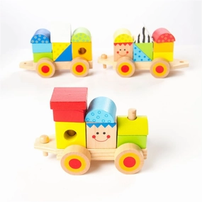Fat Brain Toys - Learning Locomotive Wooden Train