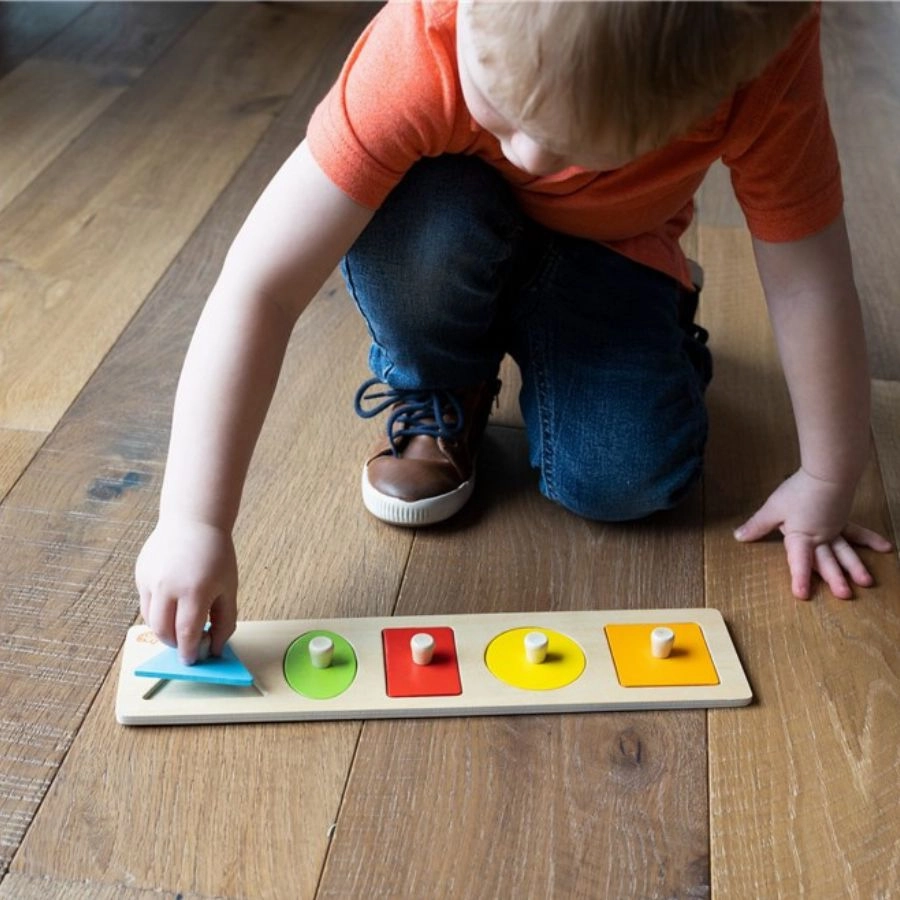 Fat Brain Toys - Let's Learn Shapes! Wooden Puzzle