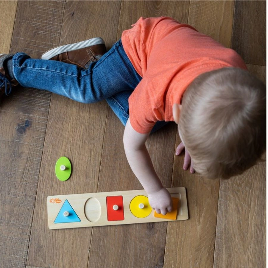 Fat Brain Toys - Let's Learn Shapes! Wooden Puzzle