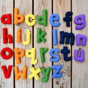 Felt Alphabet Lower Case-Rainbow