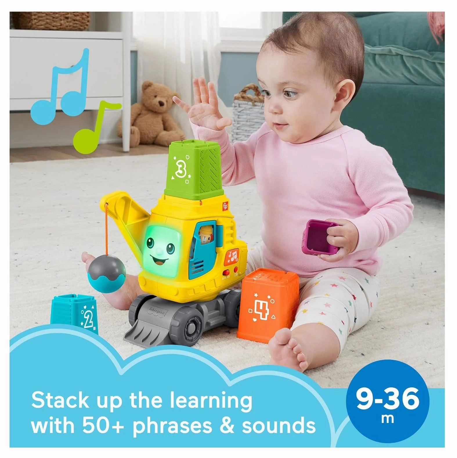 Fisher-Price Count & Stack Crane