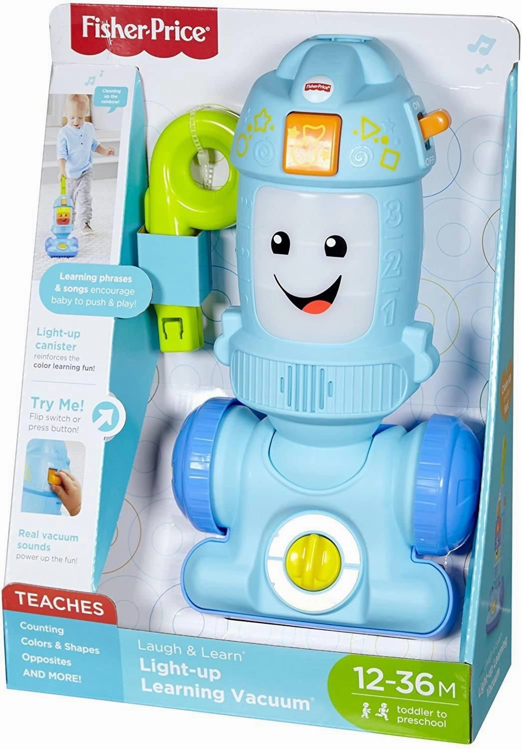 Fisher-Price FNR97 Laugh & Learn Light-up Learning Vacuum