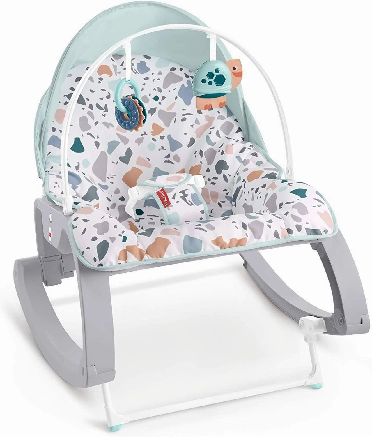 Fisher-Price GMD21 Deluxe Infant-to-Toddler Rocker, Multi-Coloured