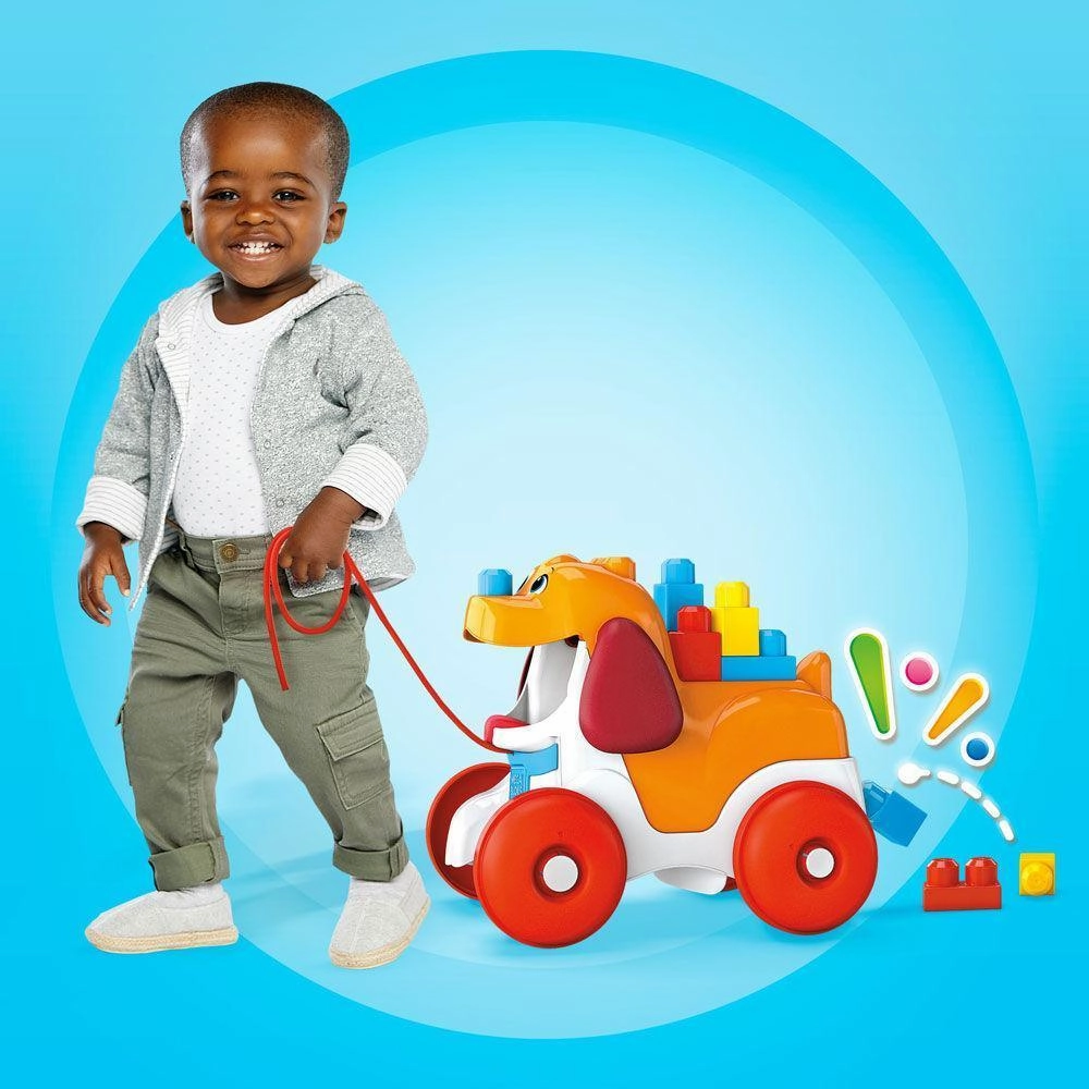 Fisher Price GNW63 Mega Bloks Pull-Along Puppy