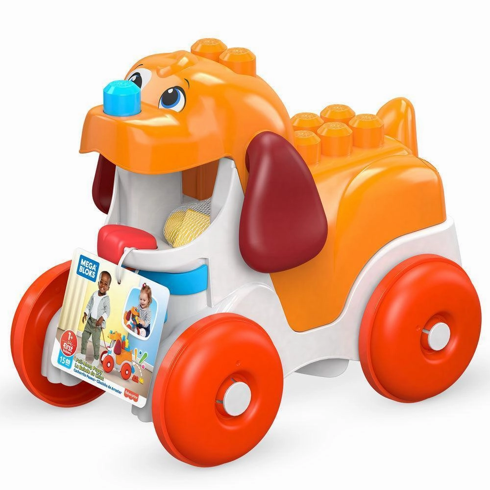 Fisher Price GNW63 Mega Bloks Pull-Along Puppy