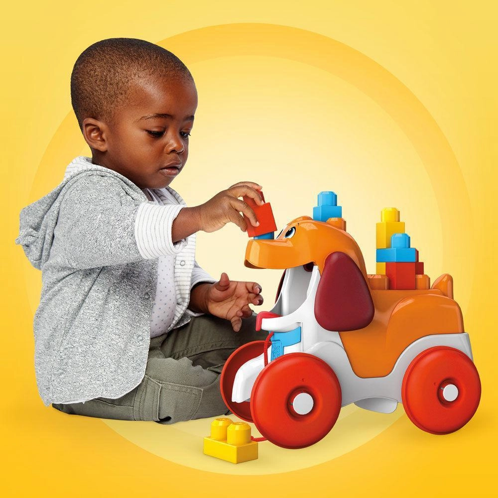 Fisher Price GNW63 Mega Bloks Pull-Along Puppy