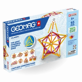Geomag - Green Recycled Plastic Classic Colours 93 Pieces