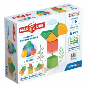Geomag - Magicube Shapes Recycled Plastic Starter Set of 6 Pieces