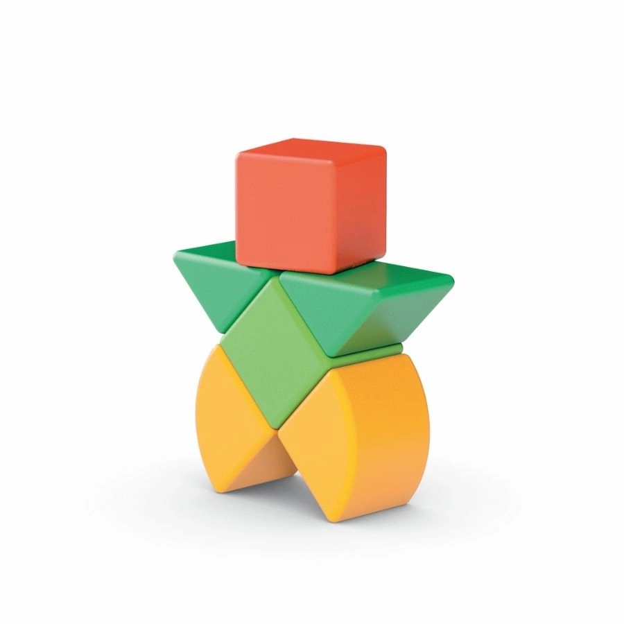 Geomag - Magicube Shapes Recycled Plastic Starter Set of 6 Pieces