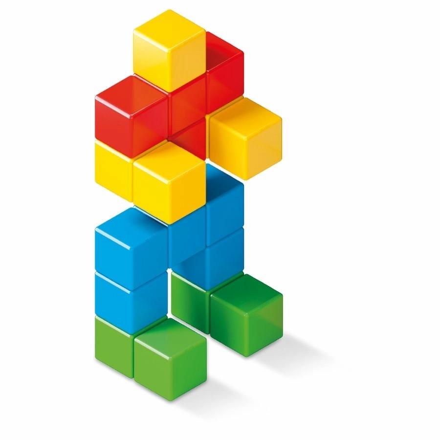 Geomag - Magicubes Preschool Green Recycled Plastics 64 Piece Set