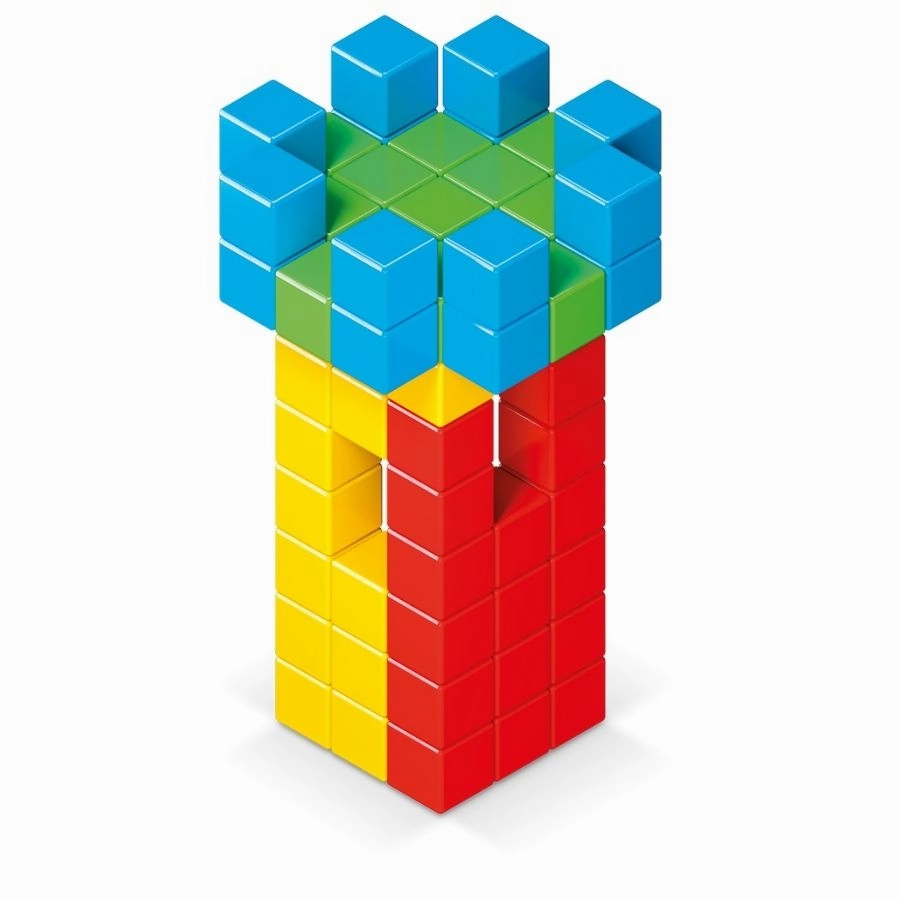 Geomag - Magicubes Preschool Green Recycled Plastics 64 Piece Set