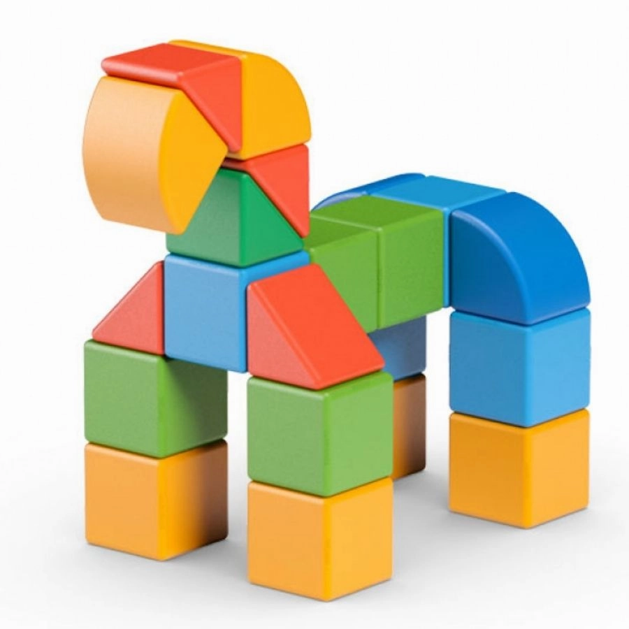 Geomag - Magicubes Shapes Recycled Plastic World 32 pcs - Baby Toy