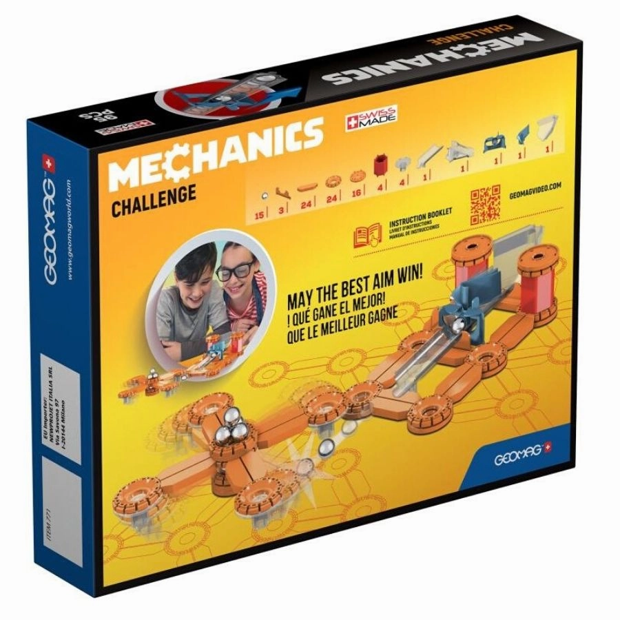 Geomag - Mechanics Challenge Goal Magnetic Target Shooter 95 Pieces