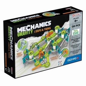 Geomag - Mechanics Gravity Recycled Loops & Turns Recycled Plastic 130 Piece