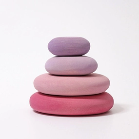 Grimm's Flamingo Building Pebbles Set