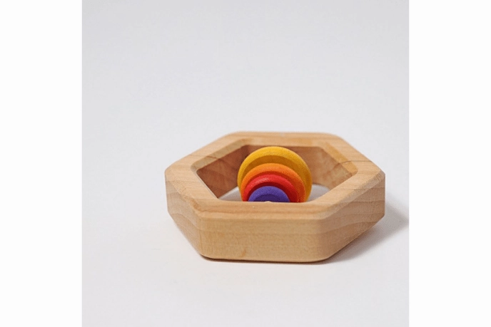 Grimm's Hexagon Rattle With 7 Discs