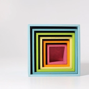 Grimm's Pastel Stacking Boxes Large