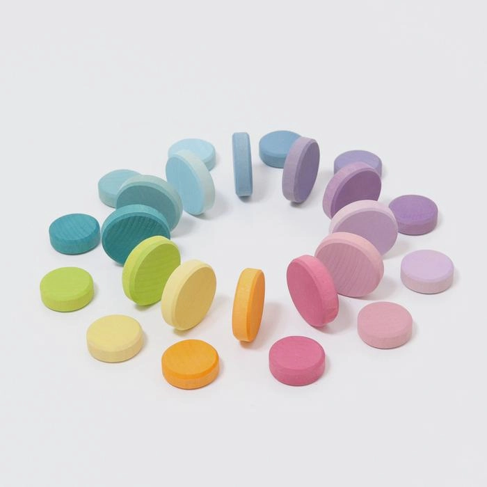 Grimm's Pastel Wooden Coins