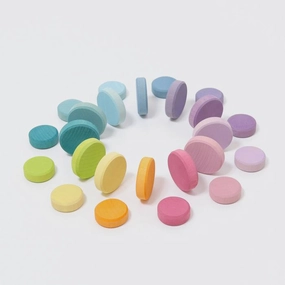 Grimm's Pastel Wooden Coins