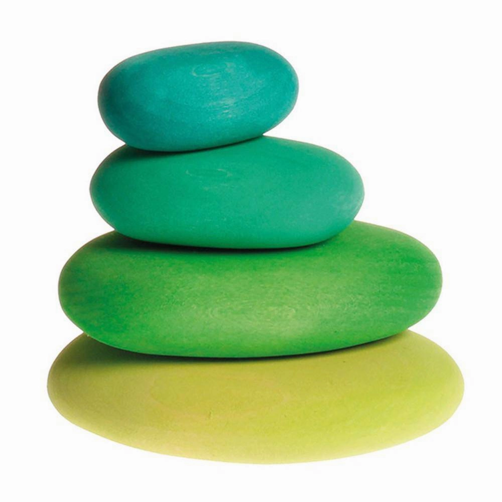 Grimm's River Pebbles - Wooden Blocks Building Set