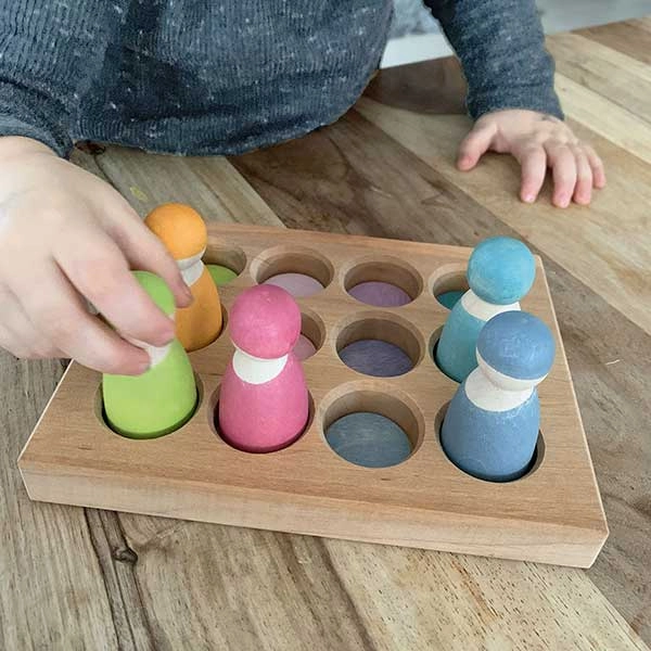 Grimm's Wooden Pastel Sorting Board