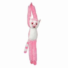 Hanging Lemur Pink Soft Toy