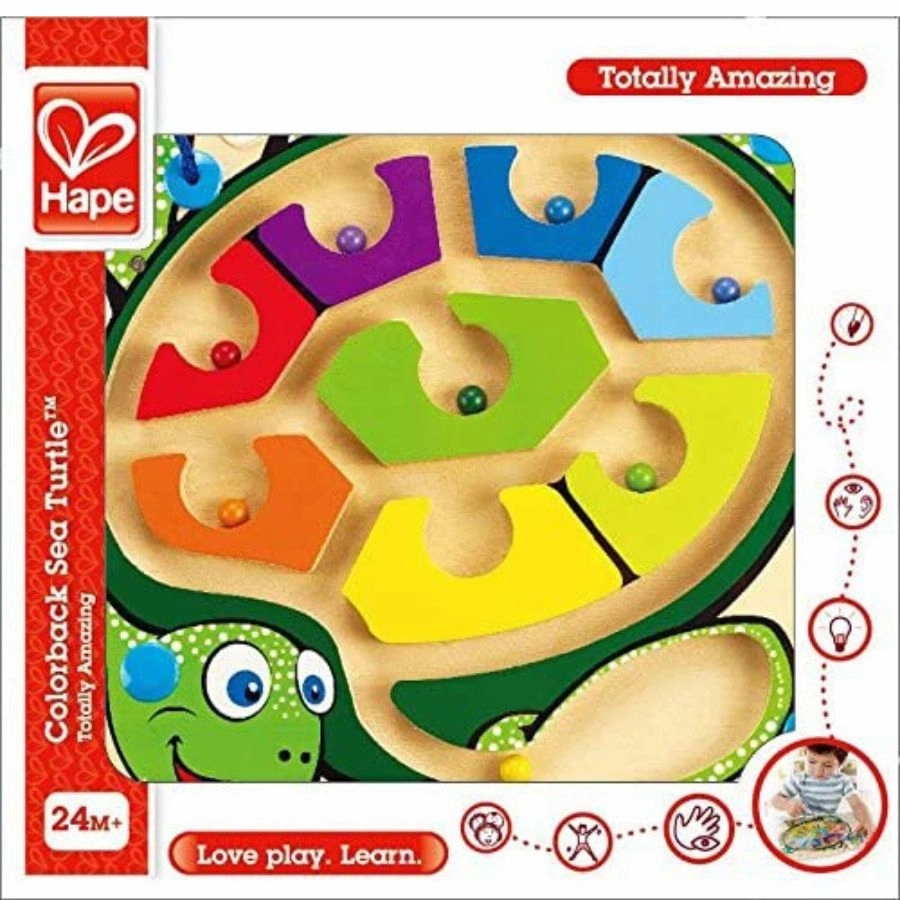 Hape - Colorback Sea Turtle Maze Puzzle