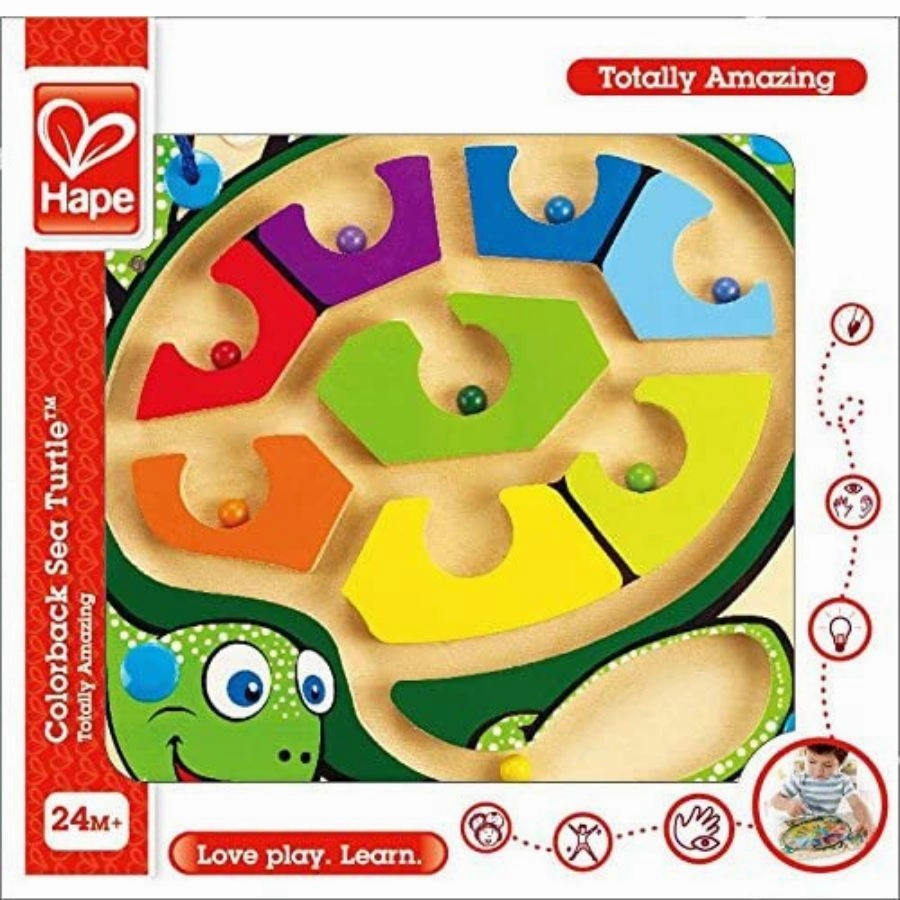 Hape - Colorback Sea Turtle Maze Puzzle