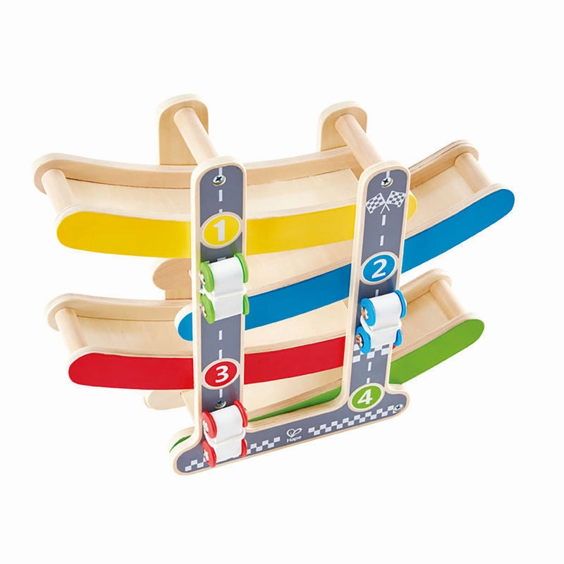 Hape - Fast Flip Wooden Racetrack