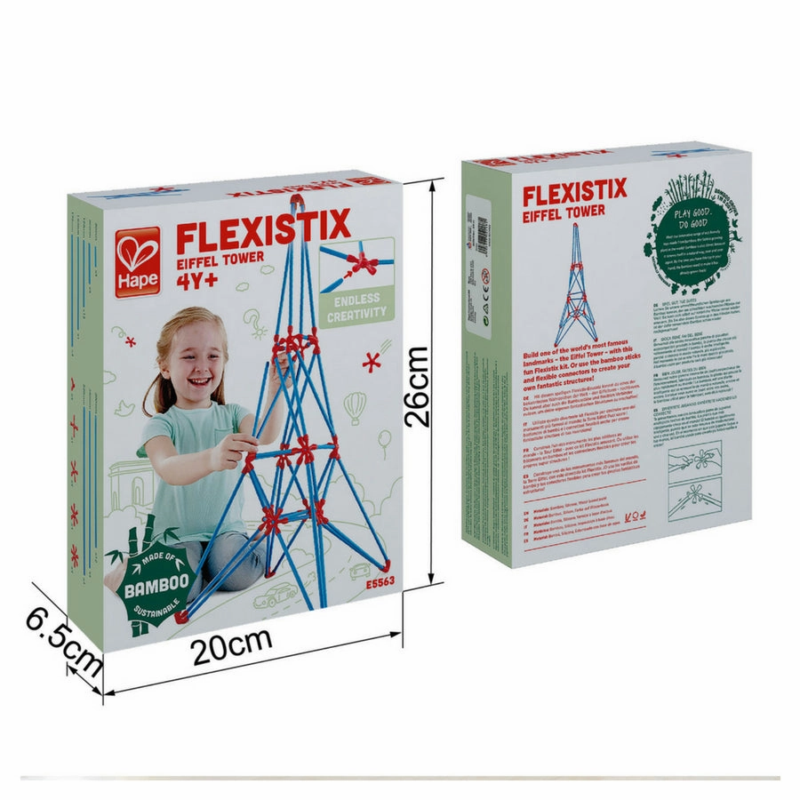 Hape - Flexistix Eiffel Tower, STEM Building Set (62 Pieces)