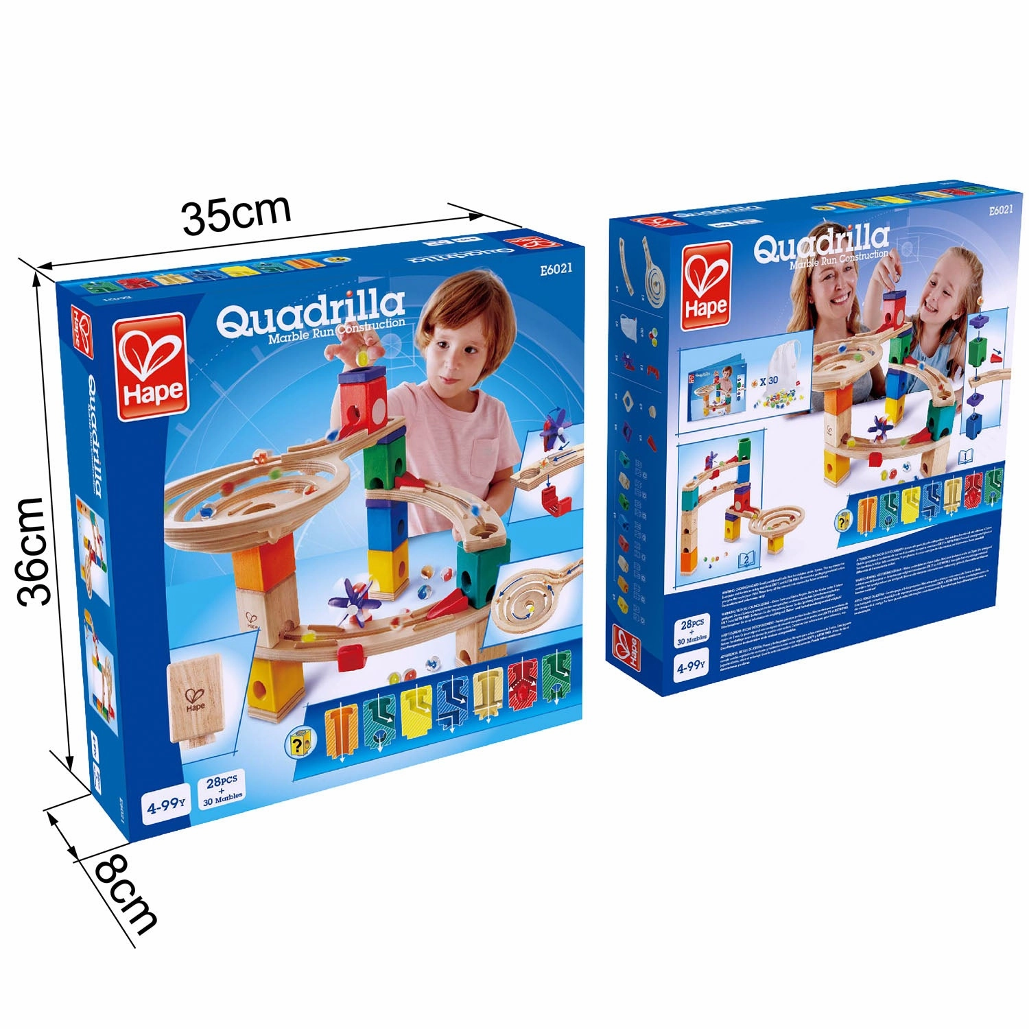Hape Quadrilla Marble Run - Race To The Finish
