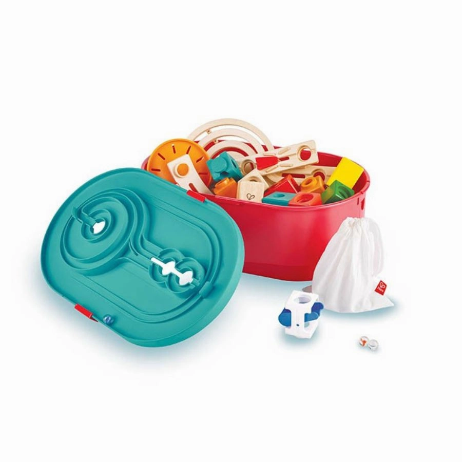 Hape Quadrilla Stack Track Bucket Set