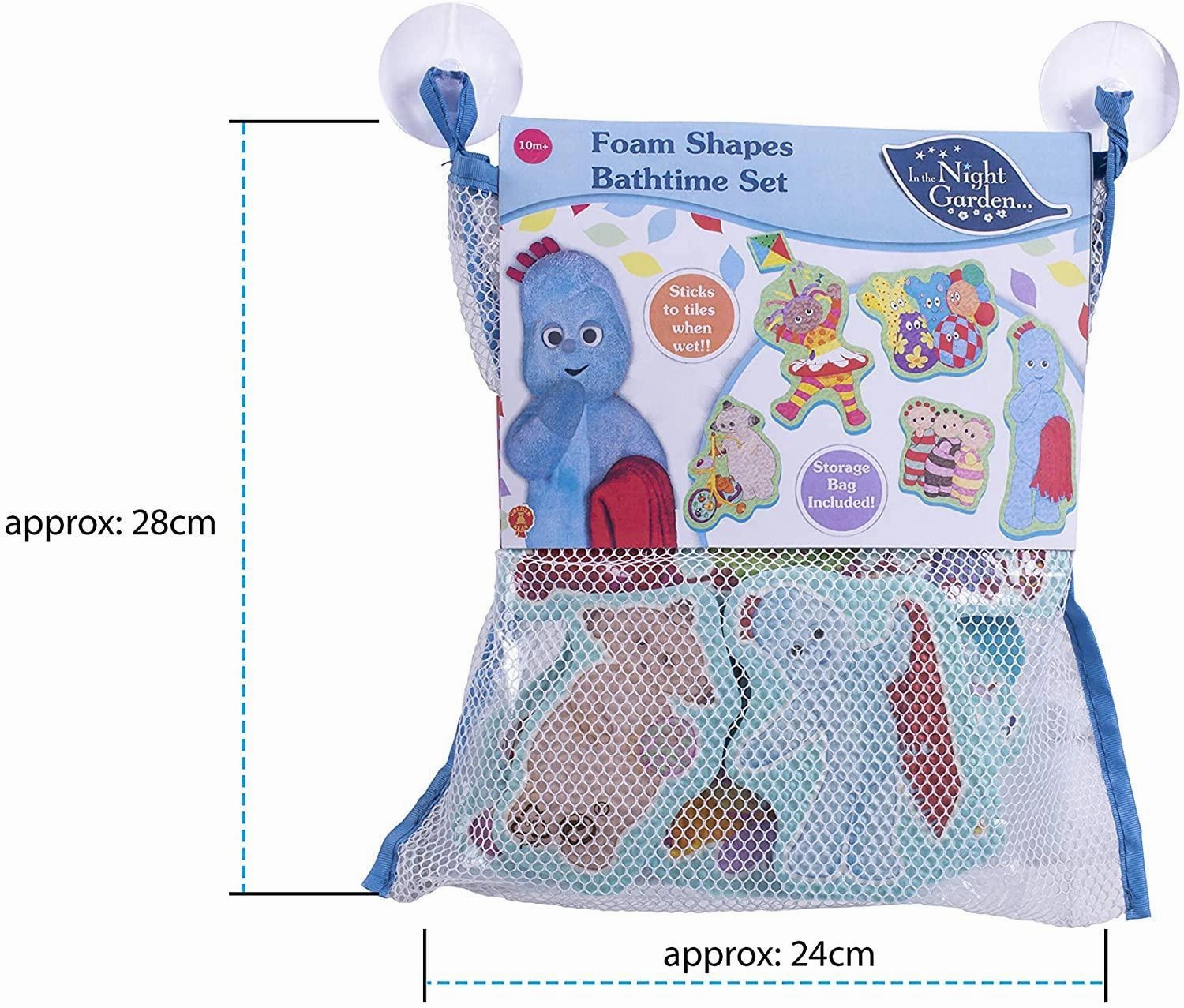 IN THE NIGHT GARDEN 30 Foam Pieces Bath Set